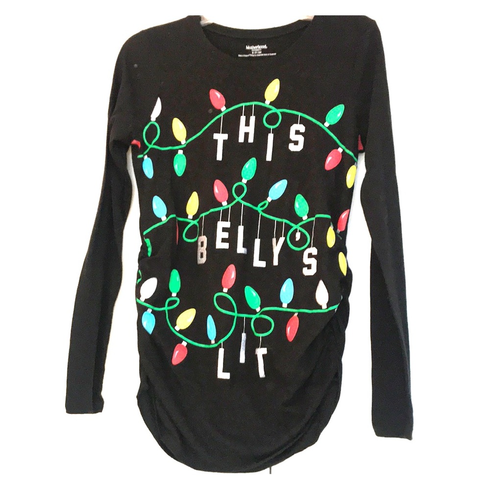 Motherhood Maternity Christmas Long Sleeve Tee
